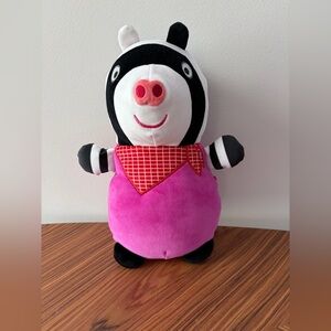 Peppa Pig Plush Zoe Zebra with Pink and Black